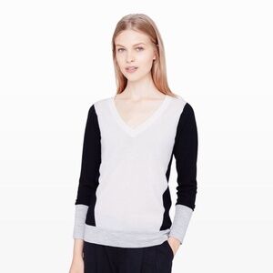 Club Monaco Agnes Merino Wool Colour Block Sweater, XS